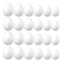 72 Pcs Diy Easter Eggs Fake Craft Egg Accessories For Children