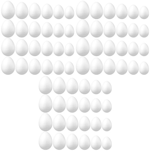 72 Pcs Diy Easter Eggs Fake Craft Egg Accessories For Children 2