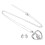 1Set Silberfarbenes Halskette Ohrring Set Kinder 1