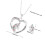 1Set Silberfarbenes Halskette Ohrring Set Kinder 2