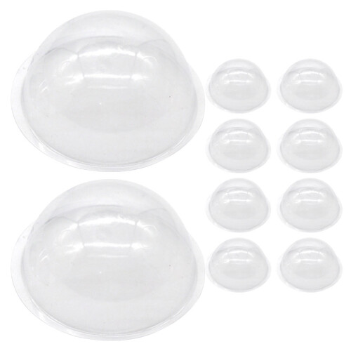 120 Cúpulas Plástico Transparente Rellenables Para 2