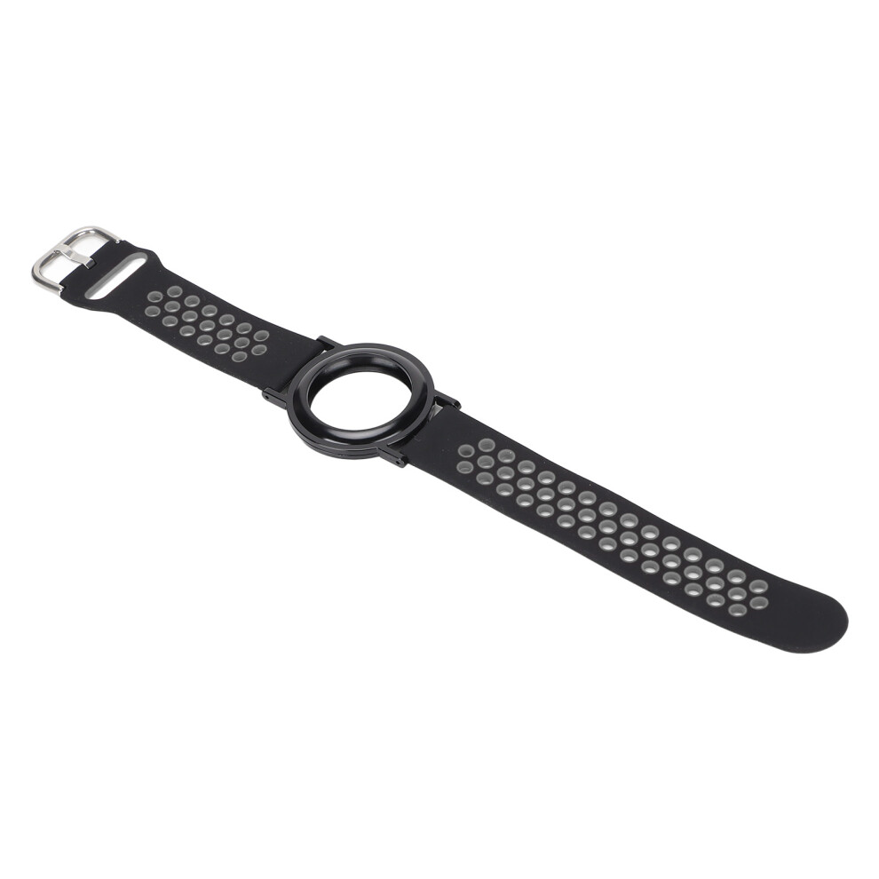 Multifunctional Silicone Watch Band Case For Ios Locator 2021 Black/Gray 7891357590831