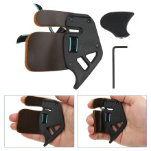Premium Leather Adjustable Archery Finger Guard for Recurve Bows
