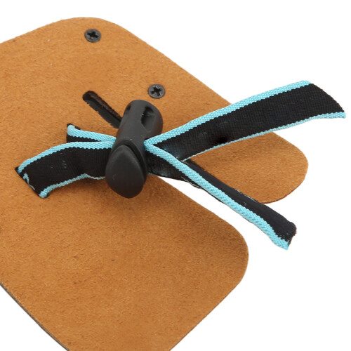 Premium Leather Adjustable Archery Finger Guard for Recurve Bows 2