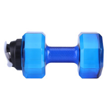 Große 2,2L Hantel-Form Sportwasserflasche Blau für Fitnessstudio & Fitness