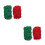2Pièces Papier Crinkle Coloré, Garniture Paniers Pour 4