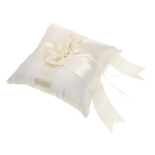Ring Holder For Wedding Ceremony White Cloth Elegant 1pcs
