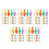500 Pcs Ceramic Christmas Tree Lights Multi Color Twist Bulbs 8