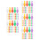 500 Pcs Ceramic Christmas Tree Lights Multi Color Twist Bulbs 6