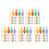 500 Pcs Ceramic Christmas Tree Lights Multi Color Twist Bulbs 10