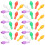 500 Pcs Ceramic Christmas Tree Lights Multi Color Twist Bulbs 3