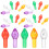 500 Pcs Ceramic Christmas Tree Lights Multi Color Twist Bulbs 2