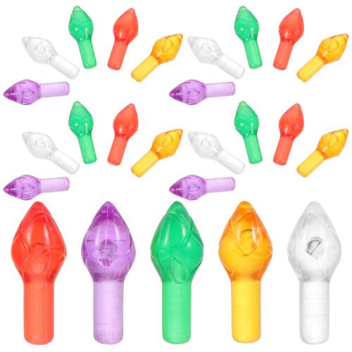 500 Pcs Ceramic Christmas Tree Lights Multi Color Twist Bulbs 1