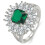 Emerald Ring Aesthetic Jewelry Gift For Her 2