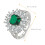 Emerald Ring Aesthetic Jewelry Gift For Her 8