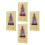 4Pcs Brass Chinese General Amulet Multi Color and Decor 11