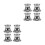 2 Pcs Earring Accessories Back Stabilizers Flat Backs Replacements 9