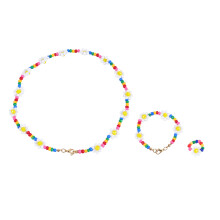 3pcs/Set Kids Jewelry Necklace Bracelet Ring Kit