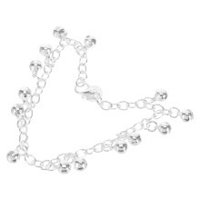 Bell Bracelet Silver Plated With Sound Chain For Women Wedding Gift