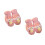 2 Pairs Decorative Plush Winter Mitts Cartoon Design 8