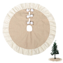 1 Stijlvolle Beige Kerstboomrok Kerstdecoratie
