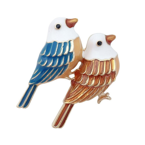 1 Broche Kledingspeld Goudkleurig