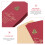 10Set Carte Carta E Metallo Rosse Per Eventi E Regali 10