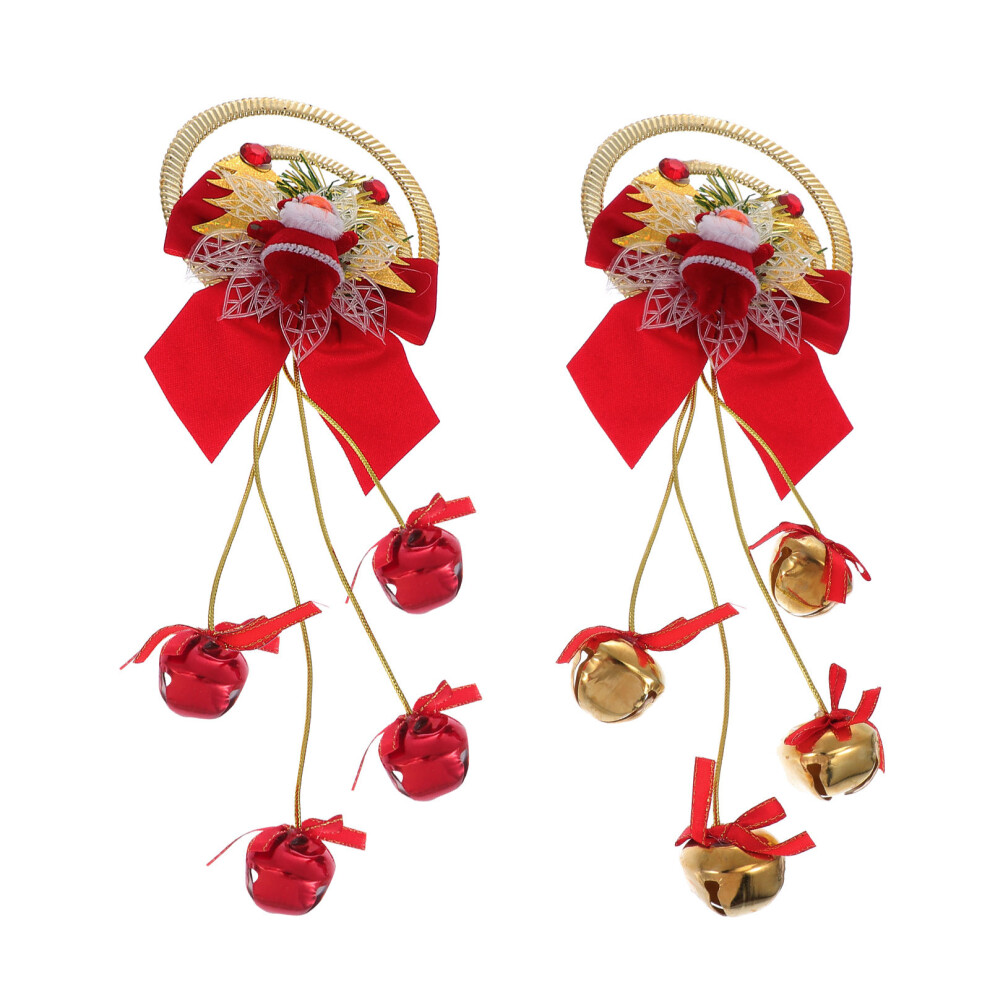 10Szt Kolorowe Dzwonki BożOnarodzeniowe Zawieszki Do Ozdoby Choinki-image