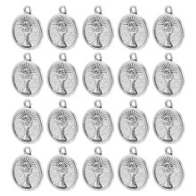 100 Unidades Pingentes Redondos Vintage Para Artesanato DIY