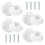 8Pcs Closet Rod Holders Plastic End Caps With Quick Installation 1