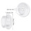8Pcs Closet Rod Holders Plastic End Caps With Quick Installation 3
