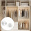 8Pcs Closet Rod Holders Plastic End Caps With Quick Installation 5