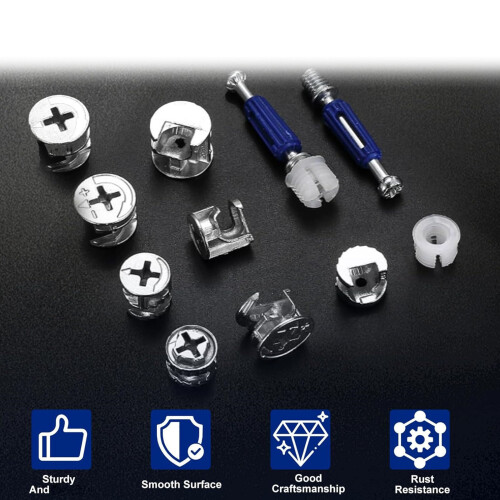 120pcs Multi Functional Furniture Fastener Set Eccentric Wheels 2