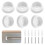 8Pcs Closet Rod Holders Plastic End Caps With Quick Installation 2