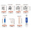 120pcs Multi Functional Furniture Fastener Set Eccentric Wheels 5