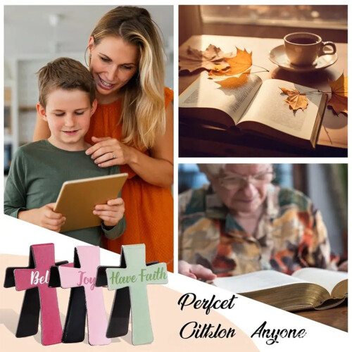 （1 Pack）Magnetic Page Holders Gifts for Bible Study,-Plastic 2