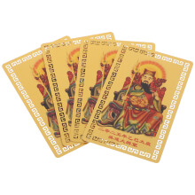 4 Sheets Chinese Style Amulet Cards For Protection And Good Luck