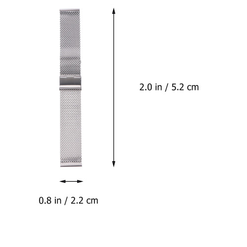 22 Mm Shark Mesh Rostfritt Klockband Fällspänne 1