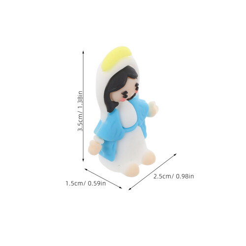 10 Unidades Mini Plástico Decoração Bolo Presente 1