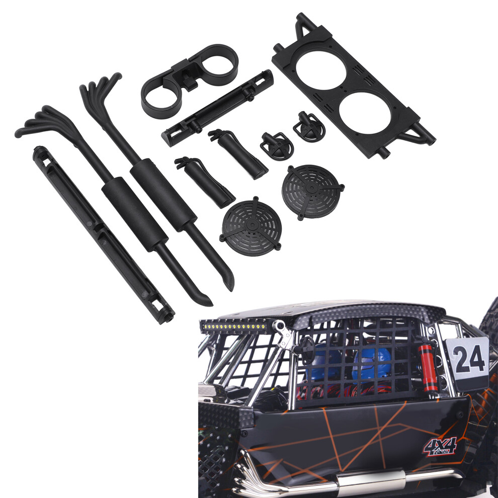 Rc Car Shell Decoration Kit For Zd Dbxâ07 1/7, Plastic Black 8321357596735