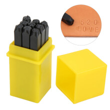 Kohlenstoffstahl Nummernstempel-Set Ideal für Holz-, Leder- und Metallarbeiten