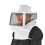 Breekeeping Hat Breathable Mesh White Edging Cowboy Hat 28x28cm 10