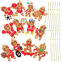 12Stk Lebkuchen Anhänger PVC Weihnachtsschmuck Für Wohnzimmer
