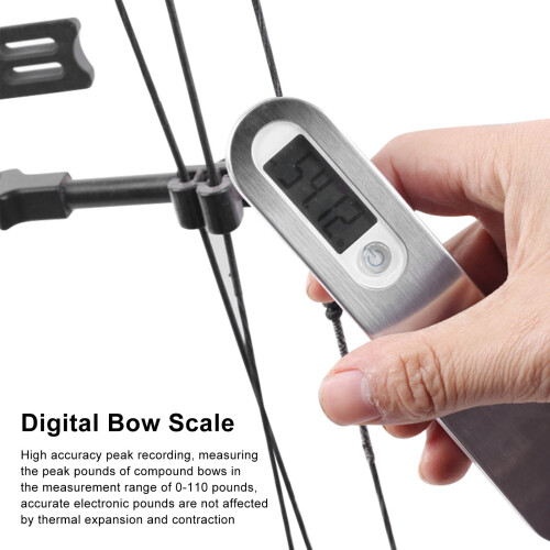 High Accuracy Archery Bow Scale 50kg LED Battery Easy Replace 2