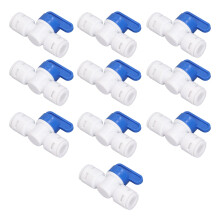 10 Stück Inline-Absperrkugelhahn 3/8 Zoll