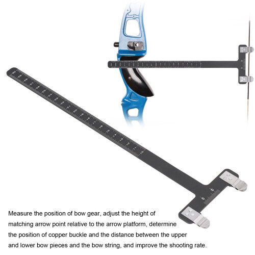 Stainless Steel T Shape Bow String Ruler for Compound & Recurve Bow 2