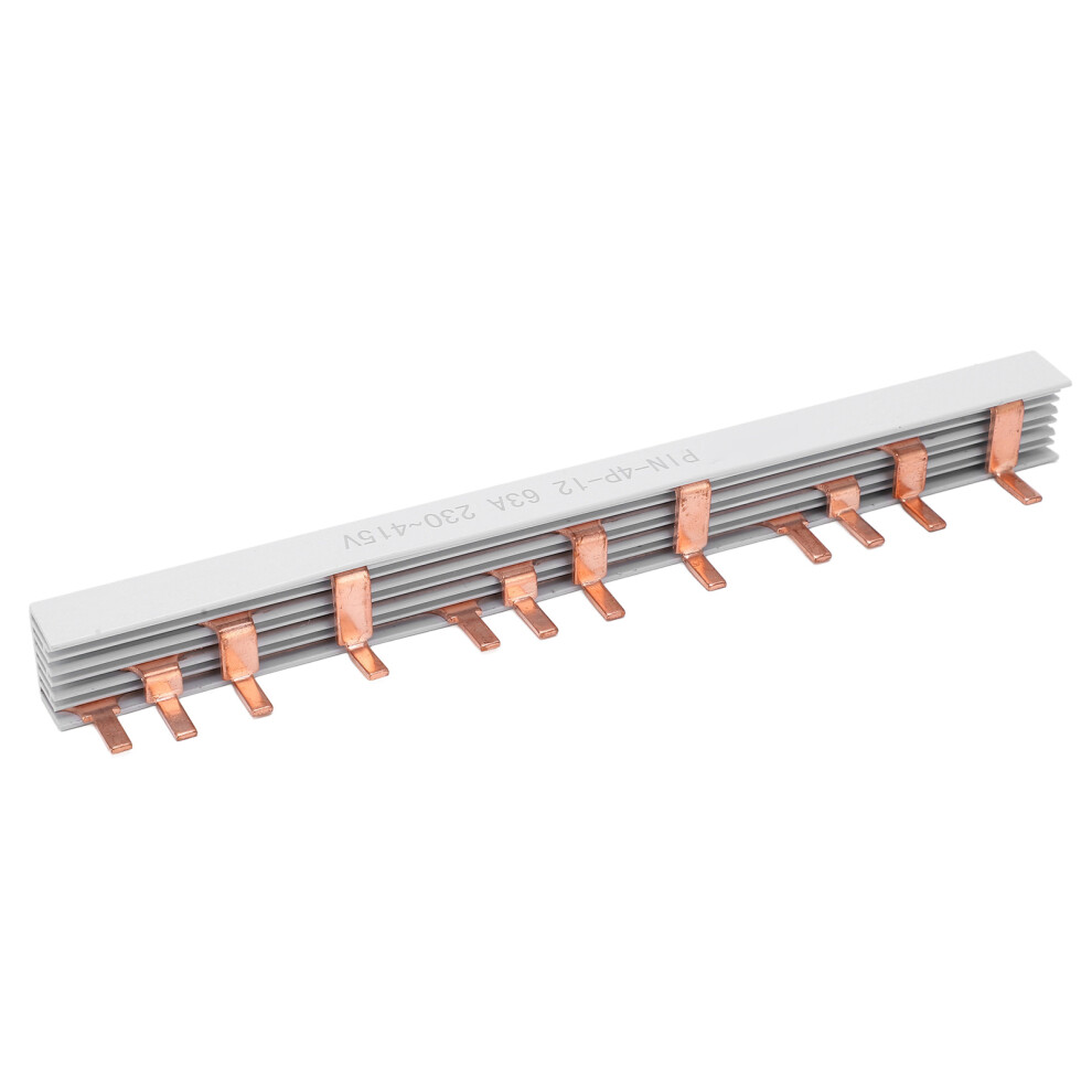 4P Circuit Breaker Bus Bar Terminal Block 63A 230Â415V Red Copper 5071357601429