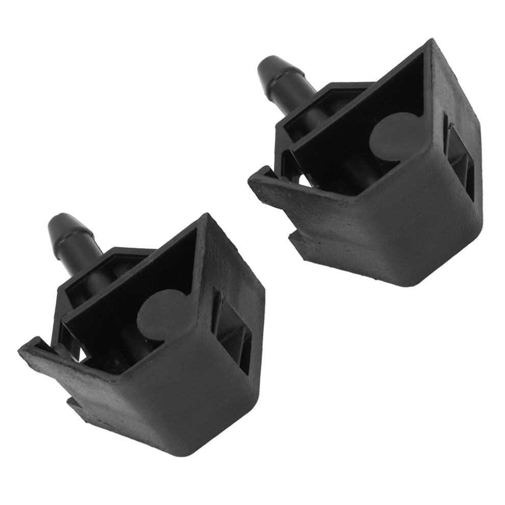 Windshield Washer Nozzles Pair Abs Material For Nissan 28932-Jd000 Black 8431357603422