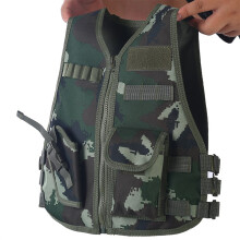 Kinder-Camouflage-Weste mit Mehrfachtaschen, verstellbar, für die Jagd im Freien