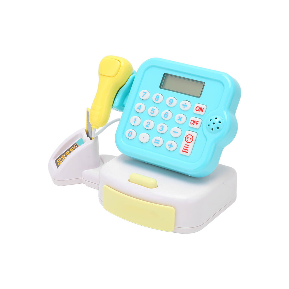 Children Mini Cash Register Toy with Calculator & Coins for 3+ Kids, ABS Plastic-image-OPC-PMPRBZY-NEW